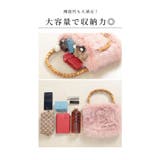 お洒落なバンブーハンドルのエコファーバッグ レディース ファッション | Sawa a la mode | 詳細画像7