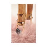 お洒落なバンブーハンドルのエコファーバッグ レディース ファッション | Sawa a la mode | 詳細画像22