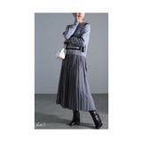 着痩せる魔法のライン異素材プリーツワンピース レディース ファッション | Sawa a la mode | 詳細画像3 