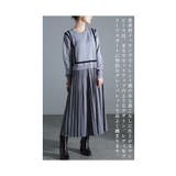 着痩せる魔法のライン異素材プリーツワンピース レディース ファッション | Sawa a la mode | 詳細画像6 