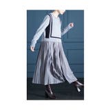 着痩せる魔法のライン異素材プリーツワンピース レディース ファッション | Sawa a la mode | 詳細画像11 