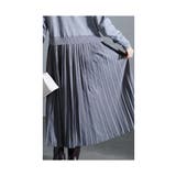 着痩せる魔法のライン異素材プリーツワンピース レディース ファッション | Sawa a la mode | 詳細画像16 