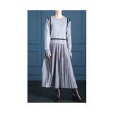 着痩せる魔法のライン異素材プリーツワンピース レディース ファッション | Sawa a la mode | 詳細画像19 