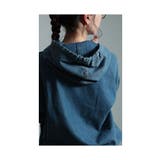 洒落感纏うオトナ顔デニムフーディートップス レディース ファッション | Sawa a la mode | 詳細画像9 