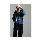 洒落感纏うオトナ顔デニムフーディートップス レディース ファッション | Sawa a la mode | 詳細画像19 