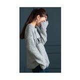 洒落感高まるふわ心地ロゴニットセーター レディース ファッション | Sawa a la mode | 詳細画像19