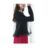 透き通るシアーオーガンジーのニットバルーンプルオーバー レディース ファッション | Sawa a la mode | 詳細画像11