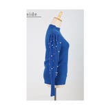 パールの粒が降り注ぐパフスリーブニットトップス レディース ファッション | Sawa a la mode | 詳細画像21