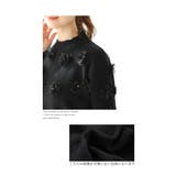 ふっくら花咲き誇るニットプルオーバートップス レディース ファッション | Sawa a la mode | 詳細画像4