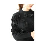 ふっくら花咲き誇るニットプルオーバートップス レディース ファッション | Sawa a la mode | 詳細画像8