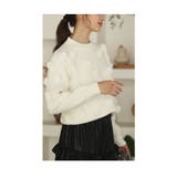 ふっくら花咲き誇るニットプルオーバートップス レディース ファッション | Sawa a la mode | 詳細画像17