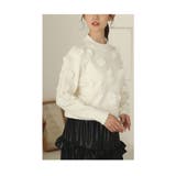 ふっくら花咲き誇るニットプルオーバートップス レディース ファッション | Sawa a la mode | 詳細画像19