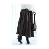 フェイクレザーのリボン付きティアードスカート レディース ファッション | Sawa a la mode | 詳細画像15