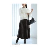 フェイクレザーのリボン付きティアードスカート レディース ファッション | Sawa a la mode | 詳細画像18