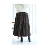 フェイクレザーのリボン付きティアードスカート レディース ファッション | Sawa a la mode | 詳細画像19