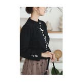 ビジューリボンやパール連なるニットカーディガン レディース ファッション | Sawa a la mode | 詳細画像19 