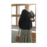 裾が揺れるティアードフレアのドッキングワンピース レディース ファッション | Sawa a la mode | 詳細画像17