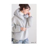 ダブルフェイスフード付き2wayウール混ジャケット レディース ファッション | Sawa a la mode | 詳細画像3