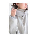 ダブルフェイスフード付き2wayウール混ジャケット レディース ファッション | Sawa a la mode | 詳細画像8