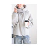 ダブルフェイスフード付き2wayウール混ジャケット レディース ファッション | Sawa a la mode | 詳細画像17