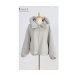 ダブルフェイスフード付き2wayウール混ジャケット レディース ファッション | Sawa a la mode | 詳細画像20