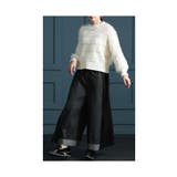 甘さを重ねるプリーツ異素材ワイドデニムパンツ レディース ファッション | Sawa a la mode | 詳細画像10