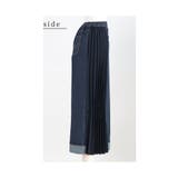甘さを重ねるプリーツ異素材ワイドデニムパンツ レディース ファッション | Sawa a la mode | 詳細画像21