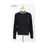 デコレーションパールネックの綺麗めニットトップス レディース ファッション | Sawa a la mode | 詳細画像20