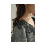 優美な花レースを纏ったゆったりニットトップス レディース ファッション | Sawa a la mode | 詳細画像8