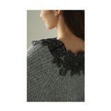 優美な花レースを纏ったゆったりニットトップス レディース ファッション | Sawa a la mode | 詳細画像15