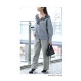 優美な花レースを纏ったゆったりニットトップス レディース ファッション | Sawa a la mode | 詳細画像18