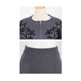 花模様コード刺繍のクールに決まるニットセットアップ レディース ファッション | Sawa a la mode | 詳細画像22