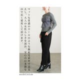 シーズンムード高まるウールライクストレッチ日本製ワイドパンツ レディース | Sawa a la mode | 詳細画像6