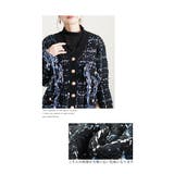 エレガントな色を紡ぐツイード風フリンジニットカーディガン レディース ファッション | Sawa a la mode | 詳細画像4