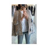 エレガントな色を紡ぐツイード風フリンジニットカーディガン レディース ファッション | Sawa a la mode | 詳細画像13