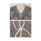 流れるレトロな可愛さリボン柄ニットカーディガン レディース ファッション | Sawa a la mode | 詳細画像23 