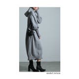 2通りの着こなし楽しむフード付きニットワンピース レディース ファッション | Sawa a la mode | 詳細画像18