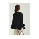 艶めく袖パール付き裾シャーリングフリルトップス レディース ファッション | Sawa a la mode | 詳細画像7