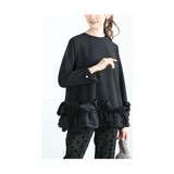 艶めく袖パール付き裾シャーリングフリルトップス レディース ファッション | Sawa a la mode | 詳細画像14