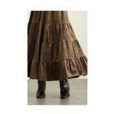 しっとり艶めくベロアのティアードロングスカート レディース ファッション | Sawa a la mode | 詳細画像9