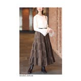 しっとり艶めくベロアのティアードロングスカート レディース ファッション | Sawa a la mode | 詳細画像10