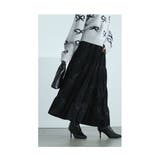 しっとり艶めくベロアのティアードロングスカート レディース ファッション | Sawa a la mode | 詳細画像15