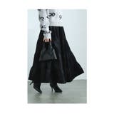しっとり艶めくベロアのティアードロングスカート レディース ファッション | Sawa a la mode | 詳細画像19