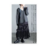 配色スカラップが効くステッチニットパーカー レディース ファッション | Sawa a la mode | 詳細画像6