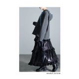 配色スカラップが効くステッチニットパーカー レディース ファッション | Sawa a la mode | 詳細画像9