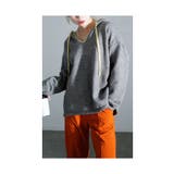 配色スカラップが効くステッチニットパーカー レディース ファッション | Sawa a la mode | 詳細画像18