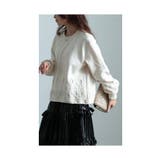 リズミカルに流れるコード刺繍プルオーバー レディース ファッション | Sawa a la mode | 詳細画像7