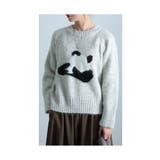 キャッチーなアイコン照れ屋パンダ柄ニット レディース ファッション | Sawa a la mode | 詳細画像19