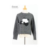 キャッチーなアイコン照れ屋パンダ柄ニット レディース ファッション | Sawa a la mode | 詳細画像20