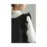 前後2wayで楽しめる水玉フリルショルダートップス レディース ファッション | Sawa a la mode | 詳細画像8